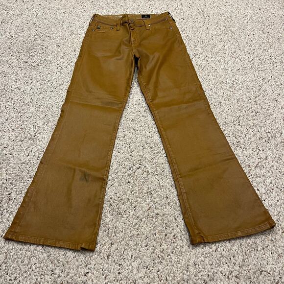 AG Adriano Goldschmied The Quinne Crop High Rise Cropped Kick Flare Pants Sz 27 - Picture 1 of 7
